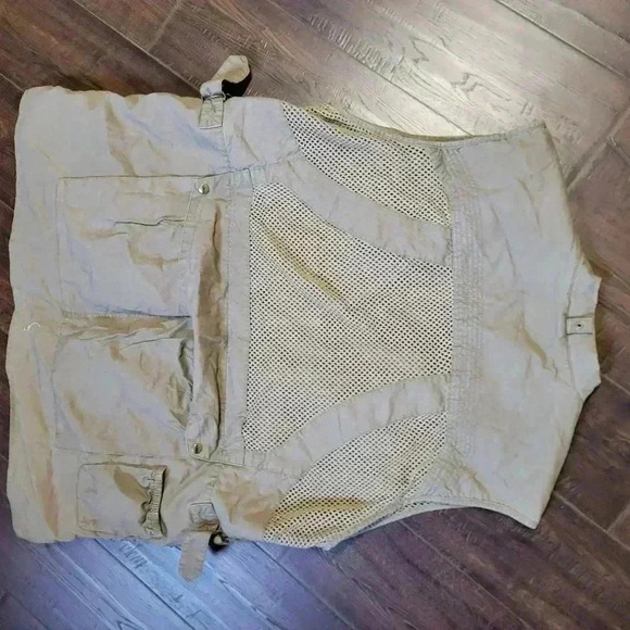 Vintage Domke Photographer Vest Men's Size XL Cotton Khaki PhoTOGS Vest pockets - Picture 6 of 7